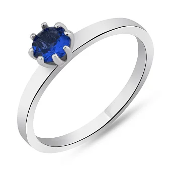 Серебряное кольцо с сапфиром (арт. 7501/531Спскп)