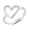 Серебряное кольцо сердечко (арт. 7501/8776) – изображение 1