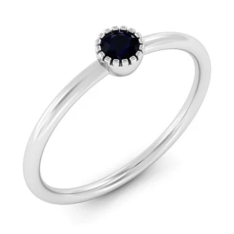 Золота каблучка з сапфіром (арт. 141290Пбс)