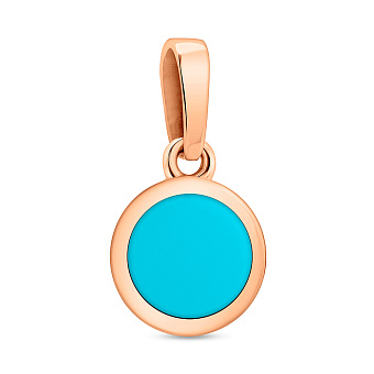 Золота підвіска Лýна з емаллю (арт. 441081ет)