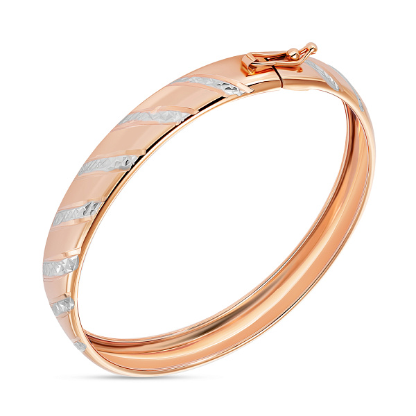 Браслет из красного золота с алмазной гранью (арт. 337017/8р) – изображение 1