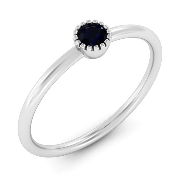 Золота каблучка з сапфіром (арт. 141290Пбс) – зображення 1