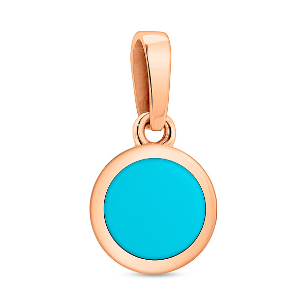 Золота підвіска Лýна з емаллю (арт. 441081ет) – зображення 1