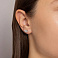 Серьги из белого золота с бриллиантами (арт. С341604020б) – изображение 2