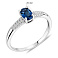 Серебряное кольцо с топазом и фианитами (арт. 7501/8934Пл) – изображение 2