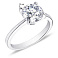 Серебряное кольцо с фианитом (арт. 7501/3449/4) – изображение 2