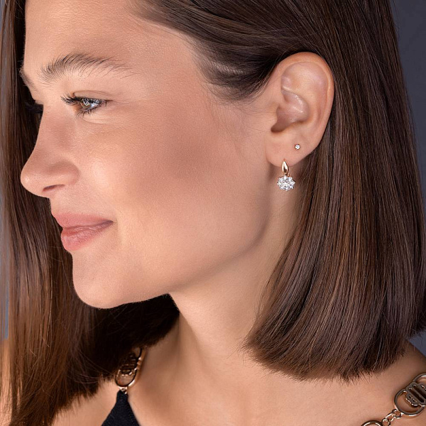 Золоті пусети з діамантами (арт. Т011172005) – зображення 3