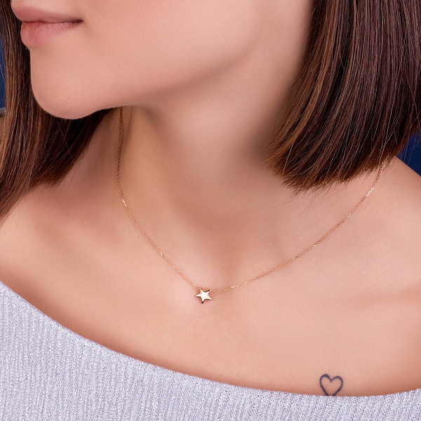 Колье из красного золота (арт. 361266) – изображение 3