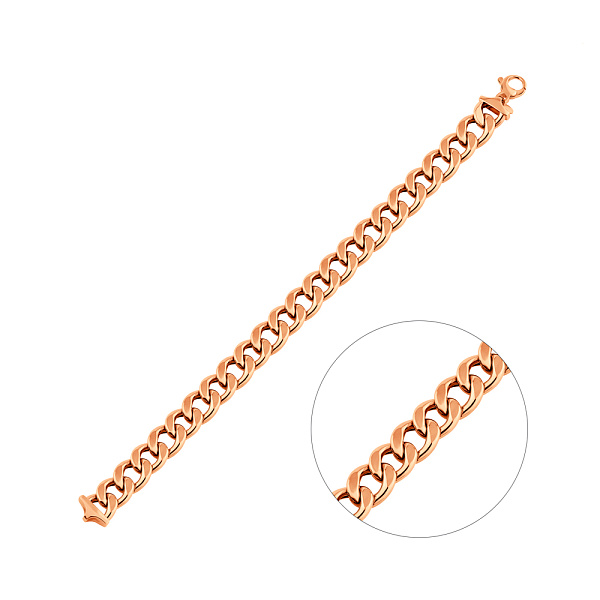 Широкий браслет из красного золота плетения Панцирное (арт. 326433) – изображение 1