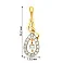 Кулон из желтого золота "Капелька" с фианитами (арт. 421936ж) – изображение 2