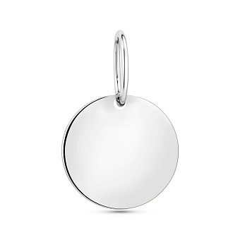 Фото Подвес Монета из белого золота (арт. 440688б)