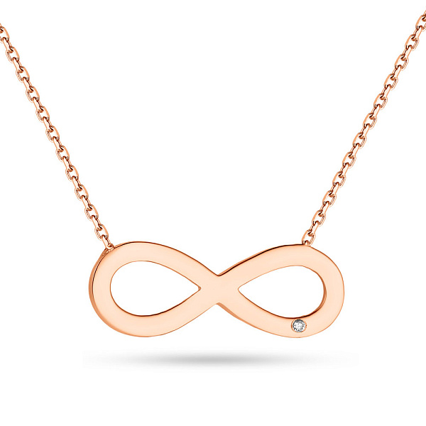 Кольє з червоного золота "Нескінченність" (арт. 352289) – зображення 1