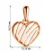 Подвес из красного золота "Сердце" (арт. 424458) – изображение 4