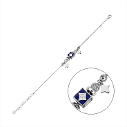 Серебряный браслет с алмазной насечкой (арт. 7509/4920е)