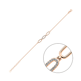 Фото Золотой браслет с бриллиантами (арт. Б011568005)