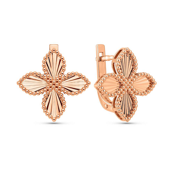 Серьги из красного золота (арт. 111431а) – изображение 1
