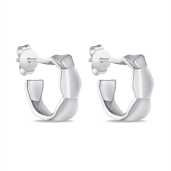 Серьги-пусеты из серебра без камней (арт. 7518/5934) – изображение 1