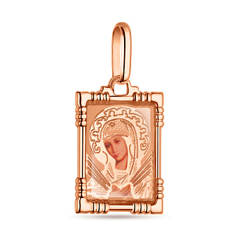 Золотая ладанка Божья Матерь Семистрельная (арт. 401000С)