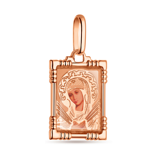 Золотая ладанка Божья Матерь Семистрельная (арт. 401000С) – изображение 1