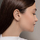 Серьги-кольца из белого золота (арт. 121900/15б) – изображение 3