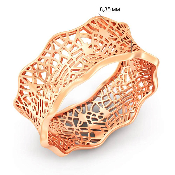Кольцо из красного золота (арт. 141296) – изображение 5