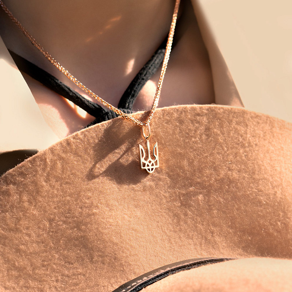 Золотая подвеска Трезубец (арт. 440581) – изображение 3