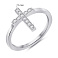 Серебряное кольцо Крестик с фианитами (арт. 7501/8168) – изображение 2