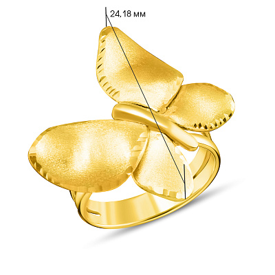 Золотое кольцо Francelli «Бабочка»  (арт. 154848ж)