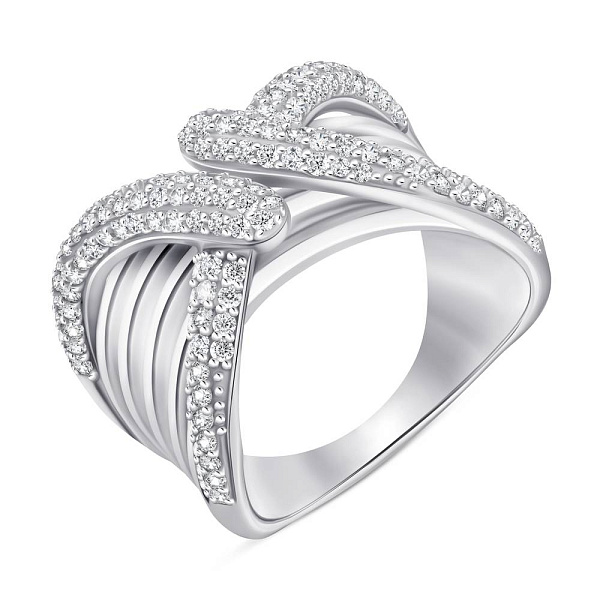 Серебряное кольцо с фианитами (арт. 7501/6884) – изображение 1