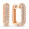 Сережки з червоного золота з фіанітами (арт. 2106331101) – зображення 1