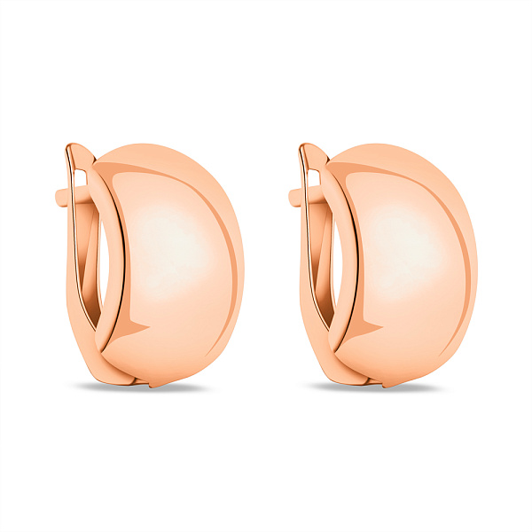 Сережки з червоного золота без каміння (арт. 120800) – зображення 1