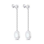 Серьги из серебра с перламутром (арт. 7518/5519п)