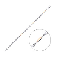 Серебряный браслет с фианитами (арт. 7209/235брп)