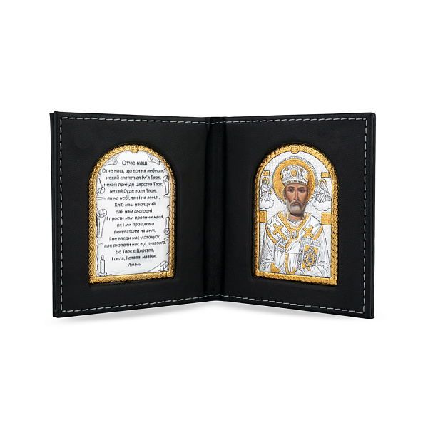 Икона Николай Чудотворец (80X85 мм) (арт. K/003G/UA) – изображение 1