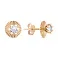 Серьги-пусеты из золота с фианитами (арт. 104473) – изображение 1