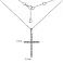 Золоте кольє Хрестик з діамантами (арт. Ц341191050б) – зображення 4