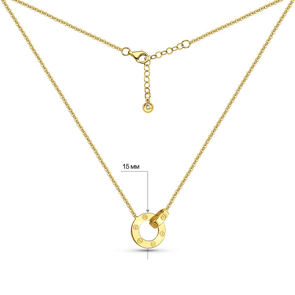 Колье из желтого золота (арт. 352309ж) – изображение 3