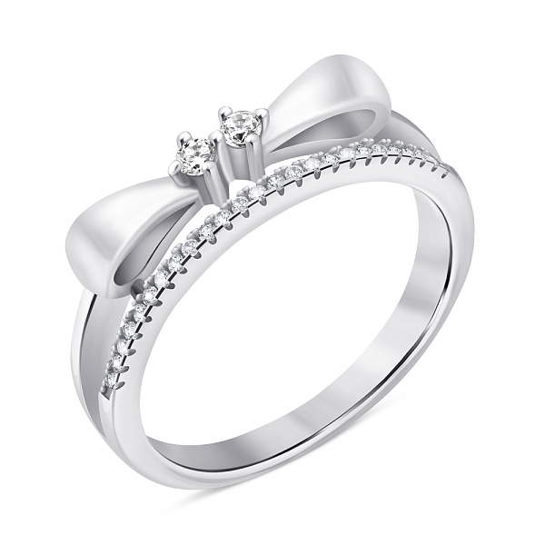 Серебряное кольцо с фианитами (арт. 7501/6772) – изображение 1
