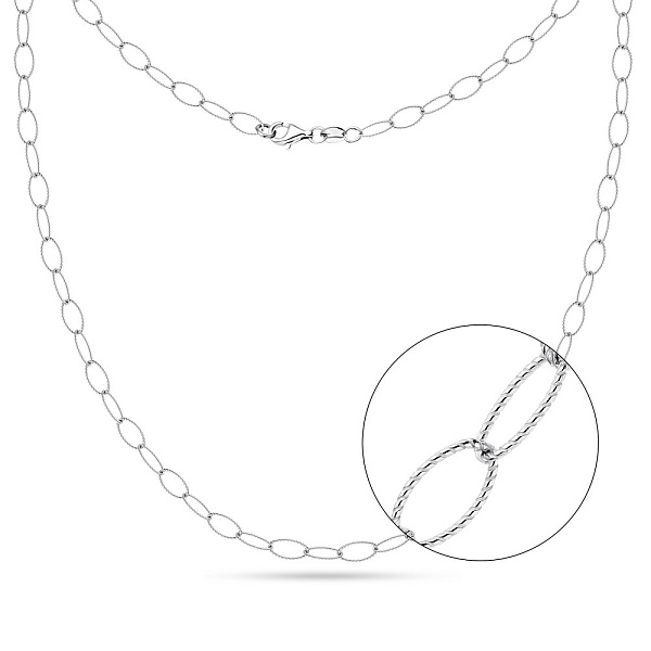 Срібне кольє з родіюванням Trendy Style (арт. 7507/1381) – зображення 1