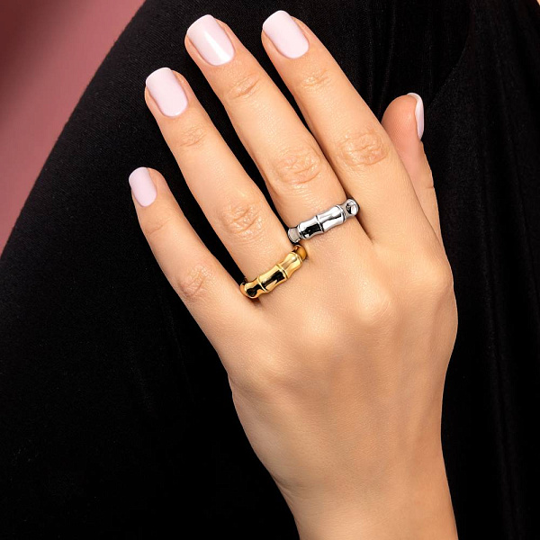 Золота каблучка Francelli в жовтому кольорі металу (арт. 141204ж) – зображення 3