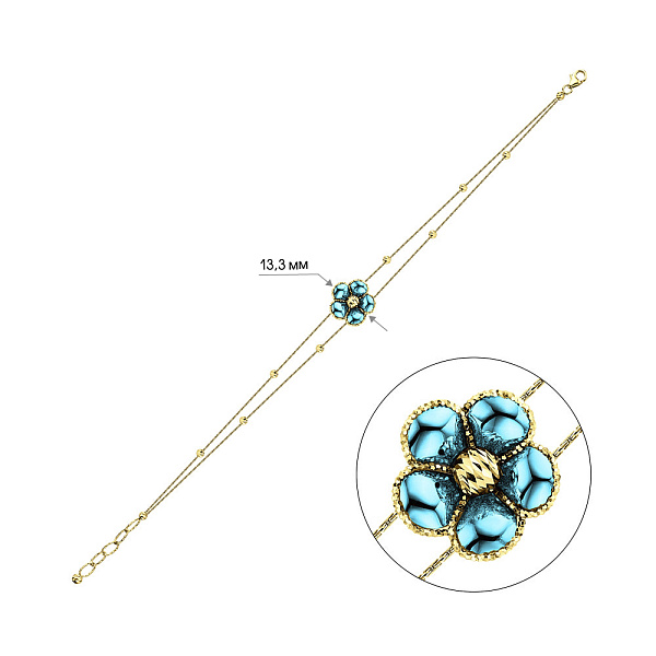 Браслет Francelli из золота (арт. 326200жг) – изображение 3