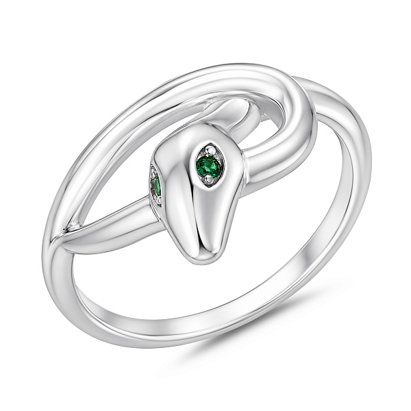 Серебряное кольцо змея с альпинитами (арт. 7501/8901аз) – изображение 1