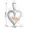 Серебряный кулон Сердце с фианитами (арт. 7203/640пю) – изображение 2