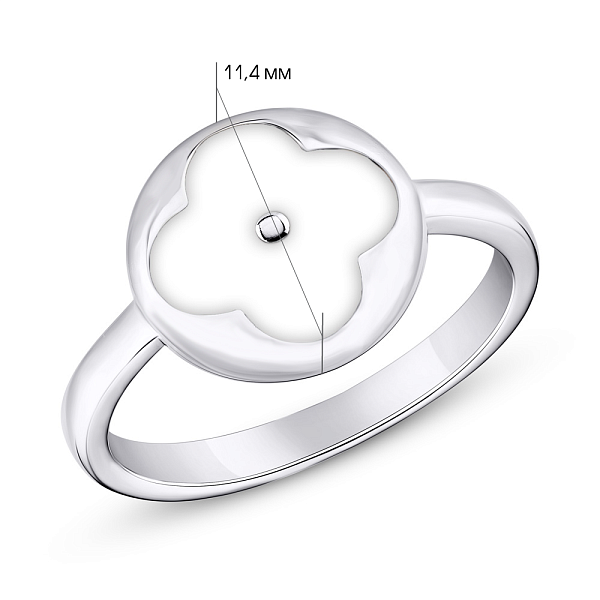 Серебряное кольцо с эмалью (арт. 7501/5301/10еб) – изображение 2