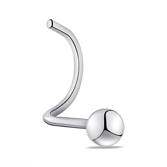 Фото Серебряная серьга-пирсинг для носа (арт. 7512/Пр2/001)