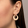 Серьги из красного золота без камней (арт. 1091821м) – изображение 2
