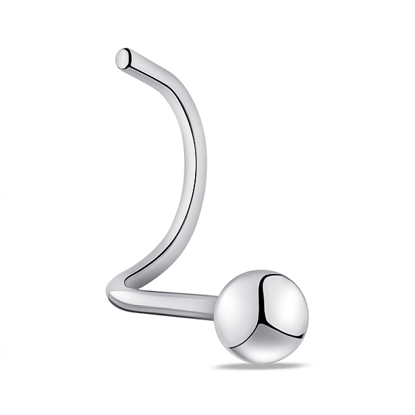 Серебряная серьга-пирсинг для носа (арт. 7512/Пр2/001) – изображение 1