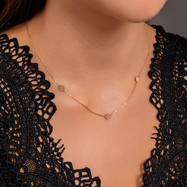 Кольє "Монети" з червоного золота (арт. 351453/6) – зображення 2