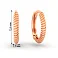 Серьги-кольца из красного золота  (арт. 110976) – изображение 3