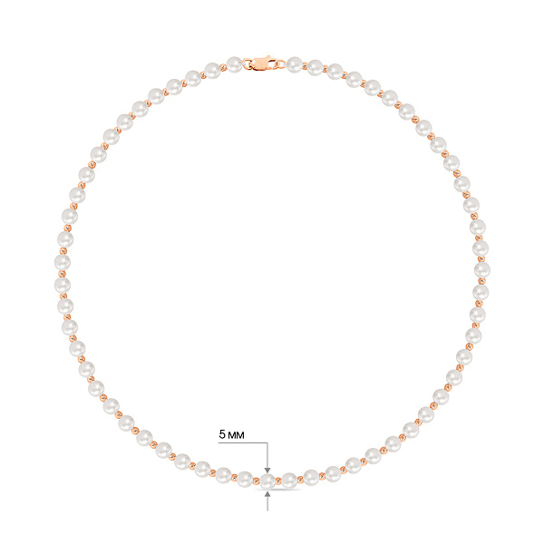 Бусы из жемчуга и золота (арт. 361402) – изображение 6